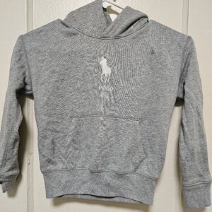034 Polo Ralph Lauren Heather grey hoodie sz 7